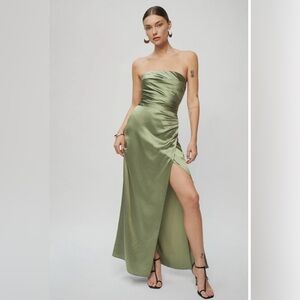 Reformation Barrow Silk Dress. Size 6.